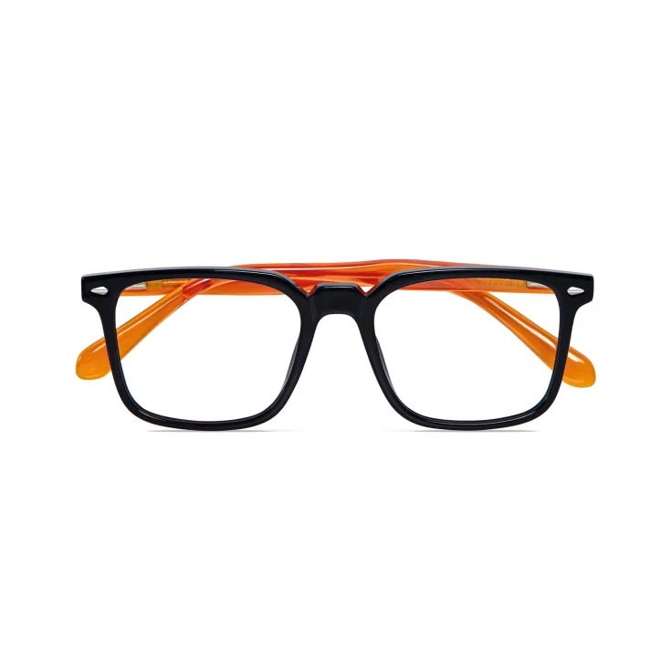 Occhiali da Lettura TAHITI Nero-Arancio 1,50 Twins Gold