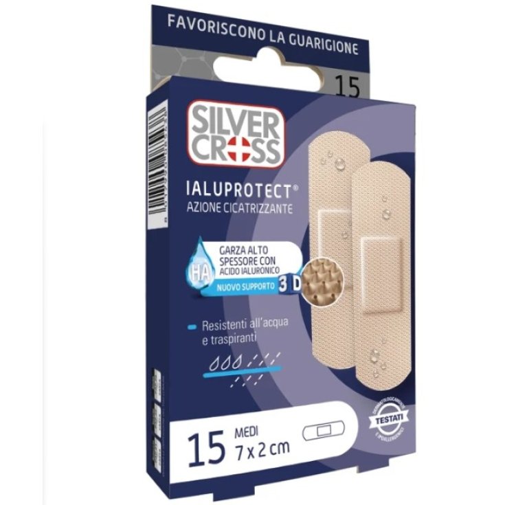 Ialuprotect 7x2cm M Silver Cross 15 Pezzi