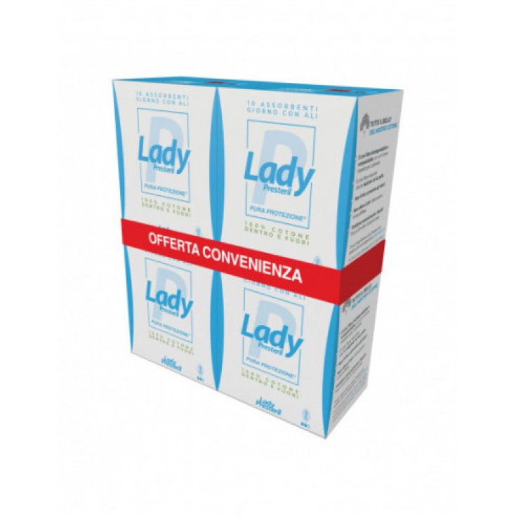 Assorbenti Giorno Con Ali Lady Presteril 40 Pezzi Pack Risparmio