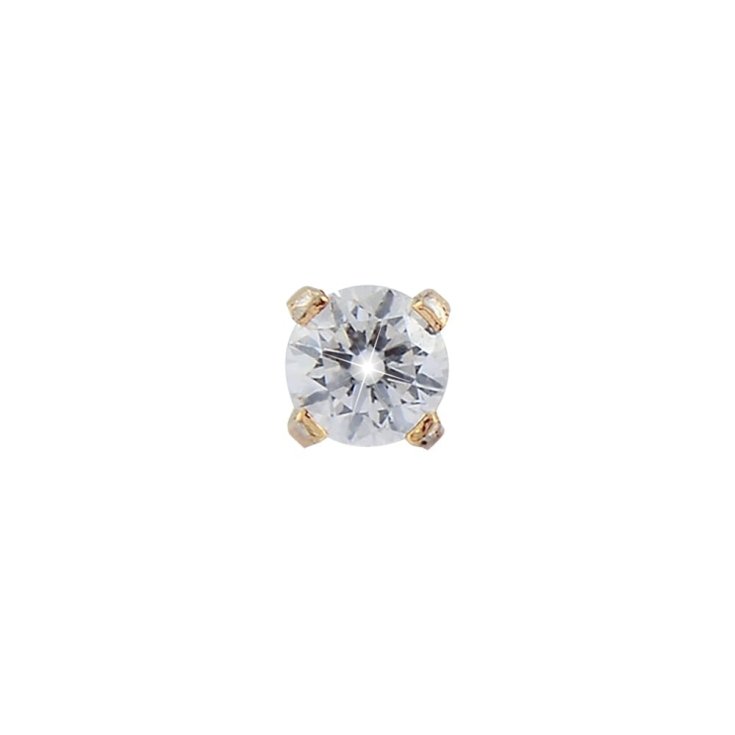 Tiffany Oro Cubico 2mm Cristal 27 34-204 Medical Jewels 1 Paio