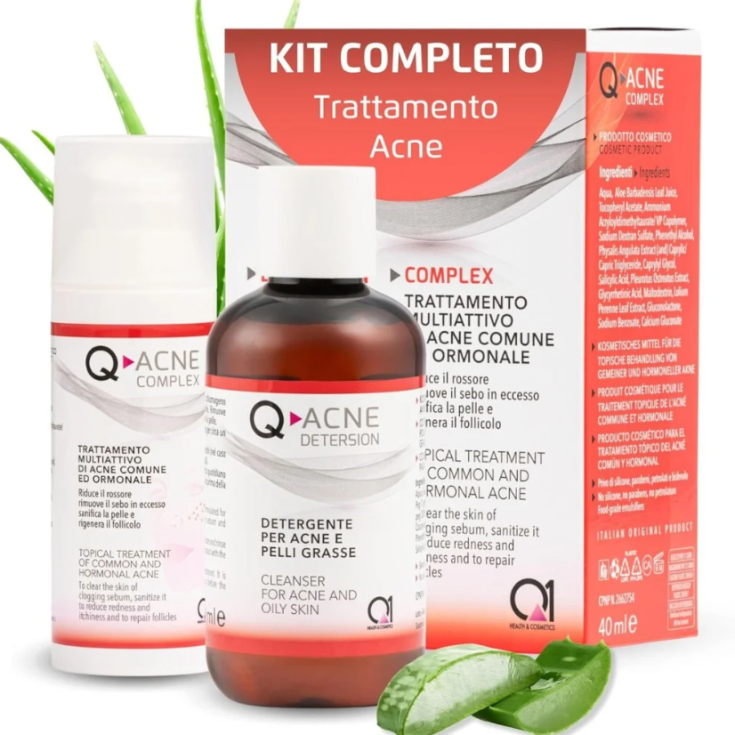 Trattamento Acne Kit Completo Q-Acne 40ml+200ml