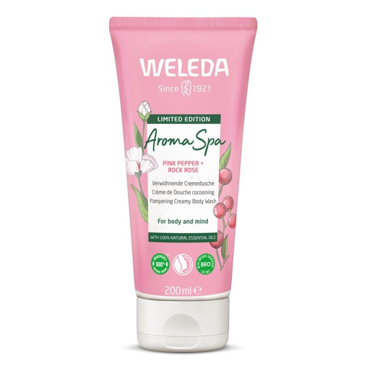 Aroma Spa Pink Peper + Rock Rose Limited Edition WELEDA 200ml