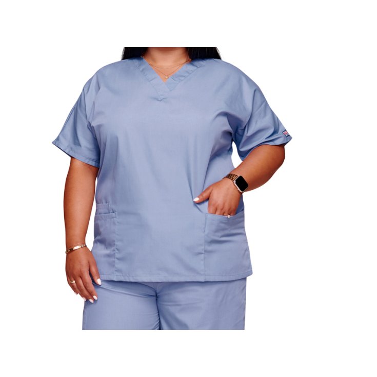 Casacca Scollo A V Cherokee Originals - Donna XL - Celeste GIMA