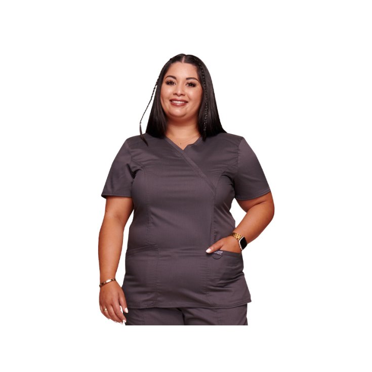 Casacca Finto Incrocio Cherokee Revolution - Donna XS - Peltro GIMA