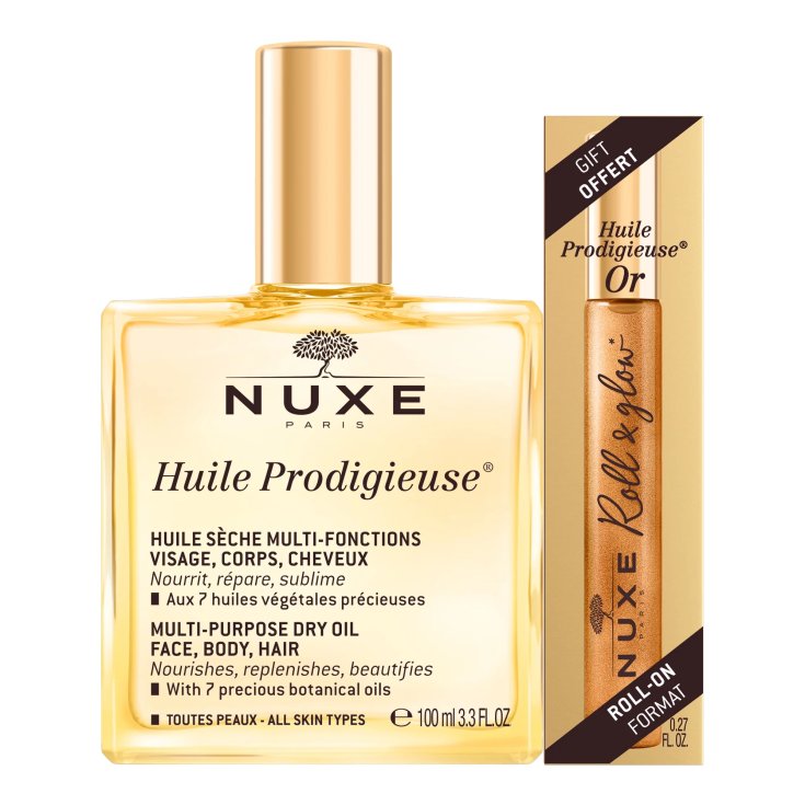 Huile Prodigieuse&reg; 100ml e Huile Prodigieuse&reg; Or 8ml Omaggio NUXE