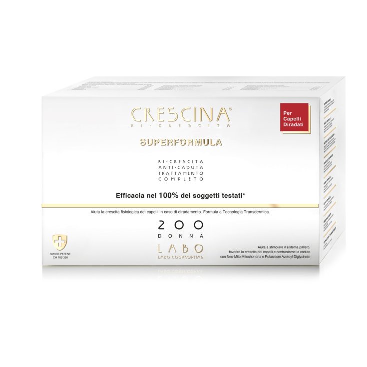Crescina Ricrescita Super Formula 200 Donna 20+20 Fiale