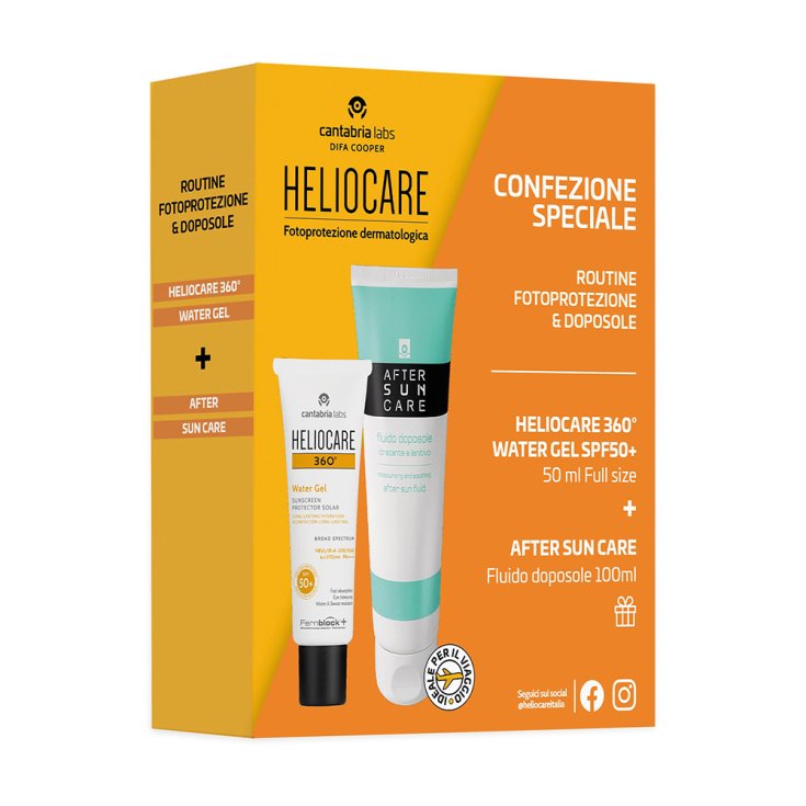 Cantabria Labs Difa Cooper Heliocare 360&deg; Routine Fotoprotezione & Doposole 1 Set