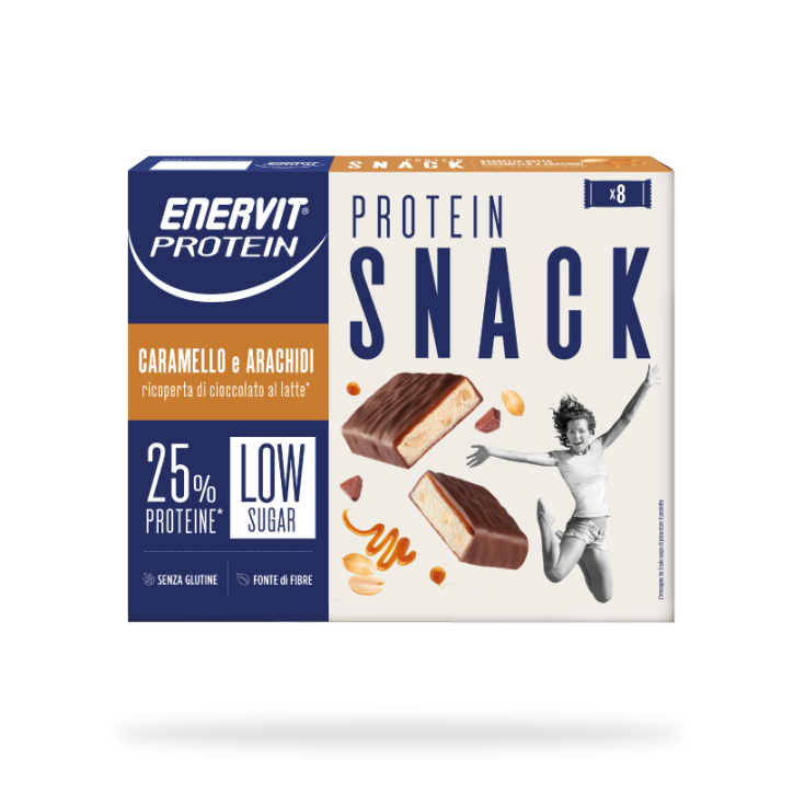 Protein Snack Caramello E Arachidi Enervit 8 Pezzi