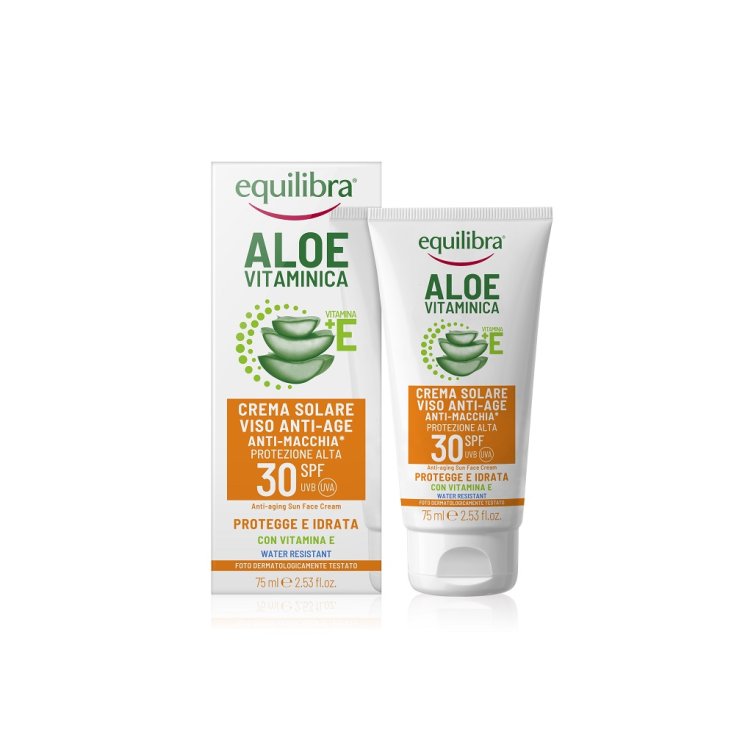 Aloe Vitaminica Crema Solare Viso Spf30 Equilibra 75ml