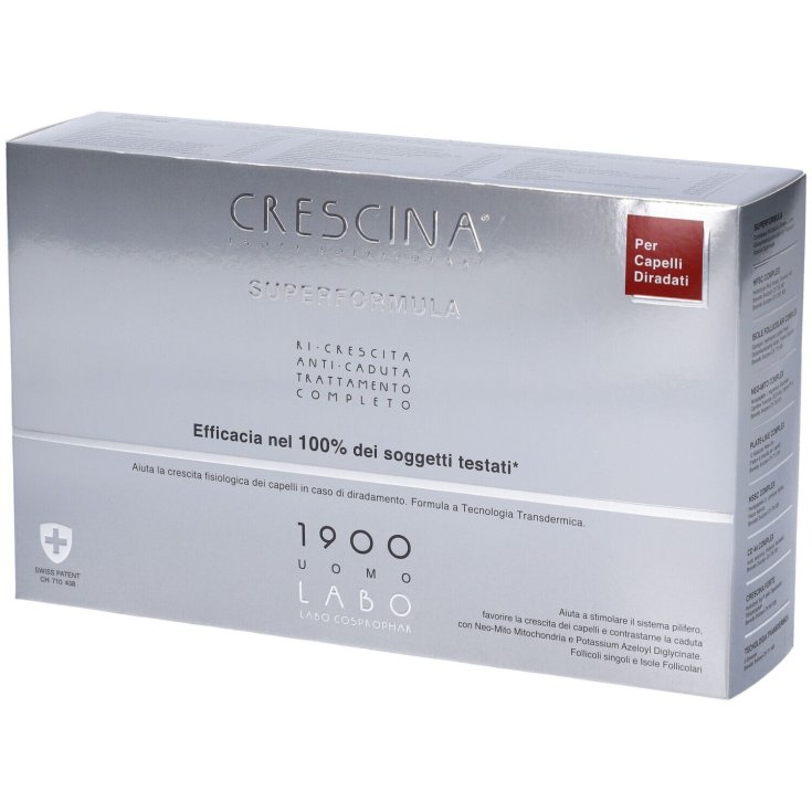 Crescina Isole Follicolari Superformula 1900 Uomo TC Labo 10+10 Fiale