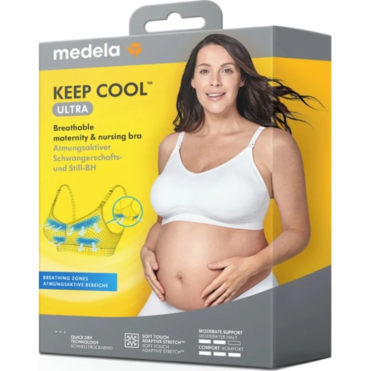 Keep Cool Reggiseno Estivo Allattamento Bianco Tg.XL Medela