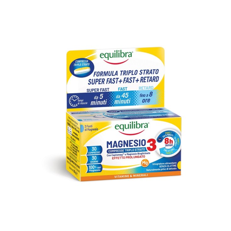 Magnesio 3 Triplo Strato Equilibra 30 Compresse