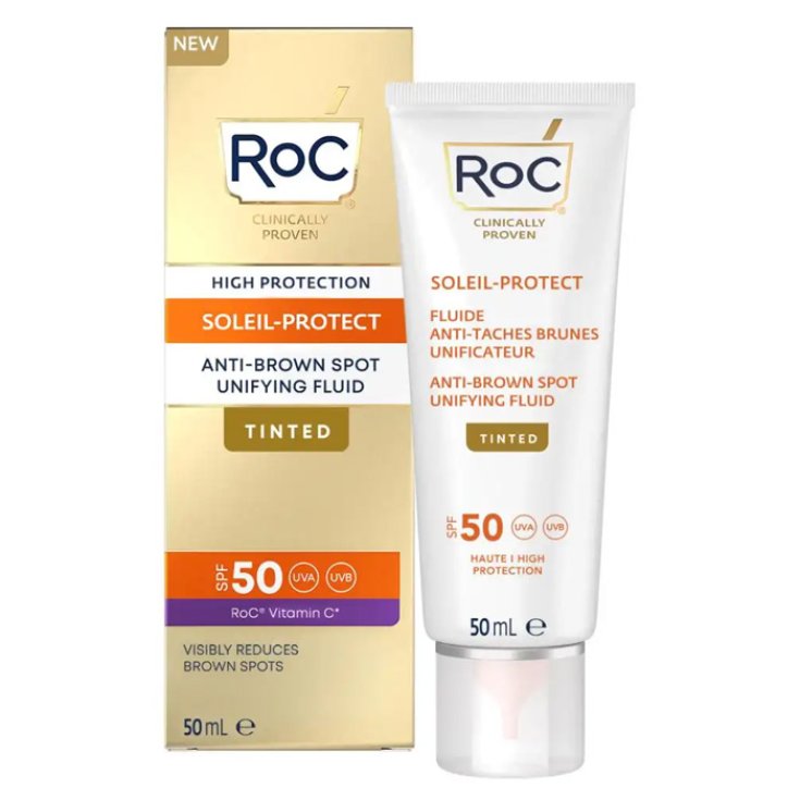 Soleil Protect Fluido Solare Viso SPF50 Antimacchie Colorato RoC&reg; 50ml