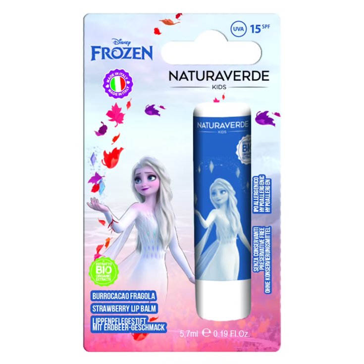 Disney Frozen Burrocacao Fragola Spf15 Naturaverde 5,7ml