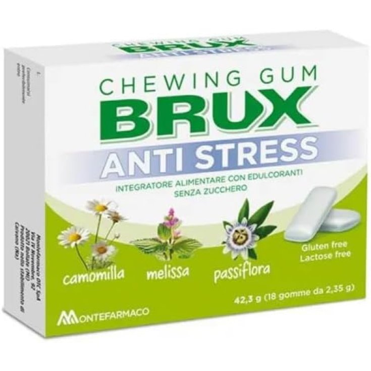 Brux Chewing Gum Anti Stress 18 Pezzi