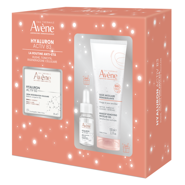 Eau Thermale Av&egrave;ne Cofanetto Natale Anti-et&agrave; Hyaluron Activ B3, rughe, tonicit&agrave;, rigenerazione cellulare