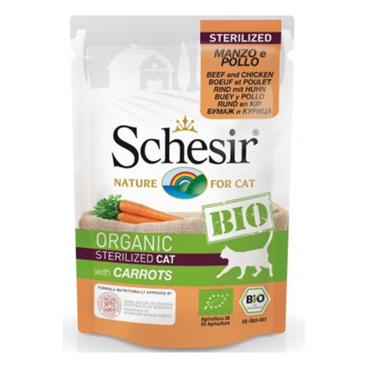 SCHESIR GATO CARNE ECOLÓGICA 85GR