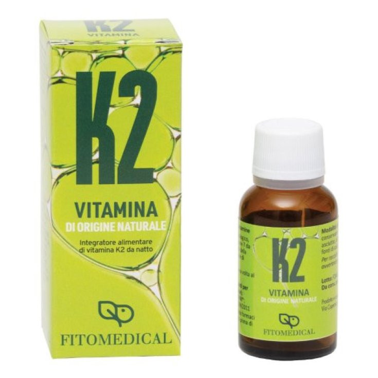 Fitomedical Vitamina K2 Naturale Integratore in Gocce, 20ml