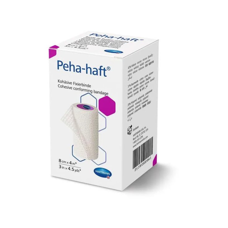 Peha-haft Benda Coesiva di Fissaggio 8cm x 4m 1pz