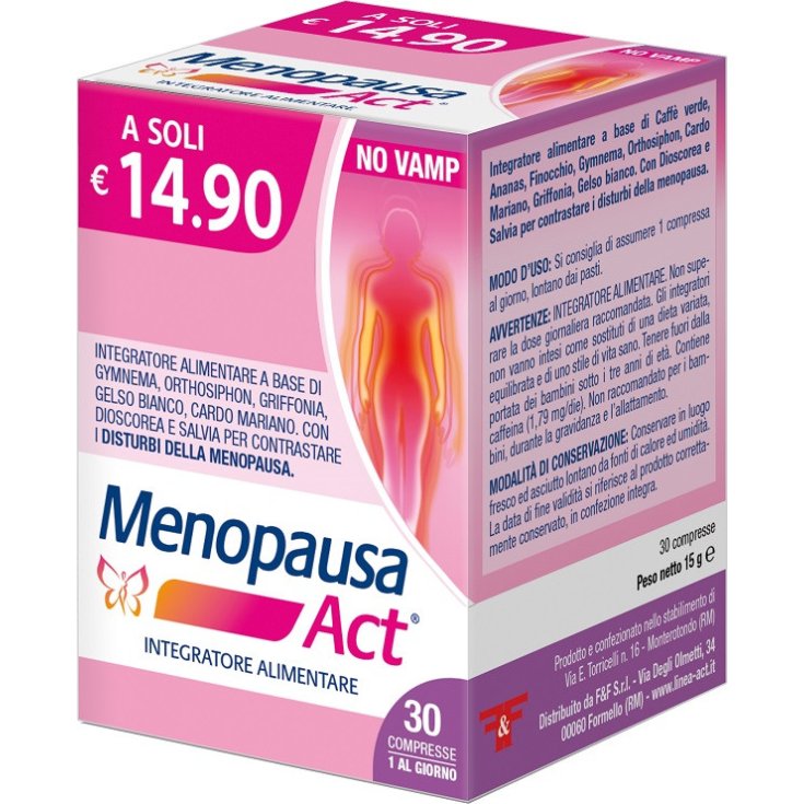 Elixir Menopausa Integratore 30 Compresse