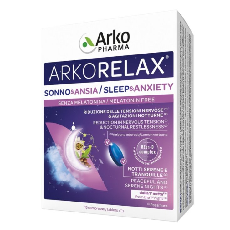 Arkofarm Arkorelax Sonno E Ansia Integratore 15 Compresse
