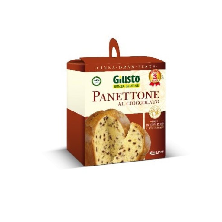 Giusto Panettone Artigianale Senza Glutine con Gocce di Cioccolato