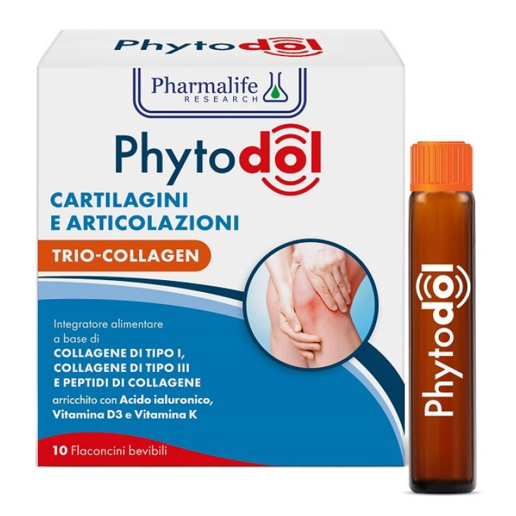 Pharmalife Research Phytodol Cartilagini Articolazioni Trio Collagen, 10 Flaconcini
