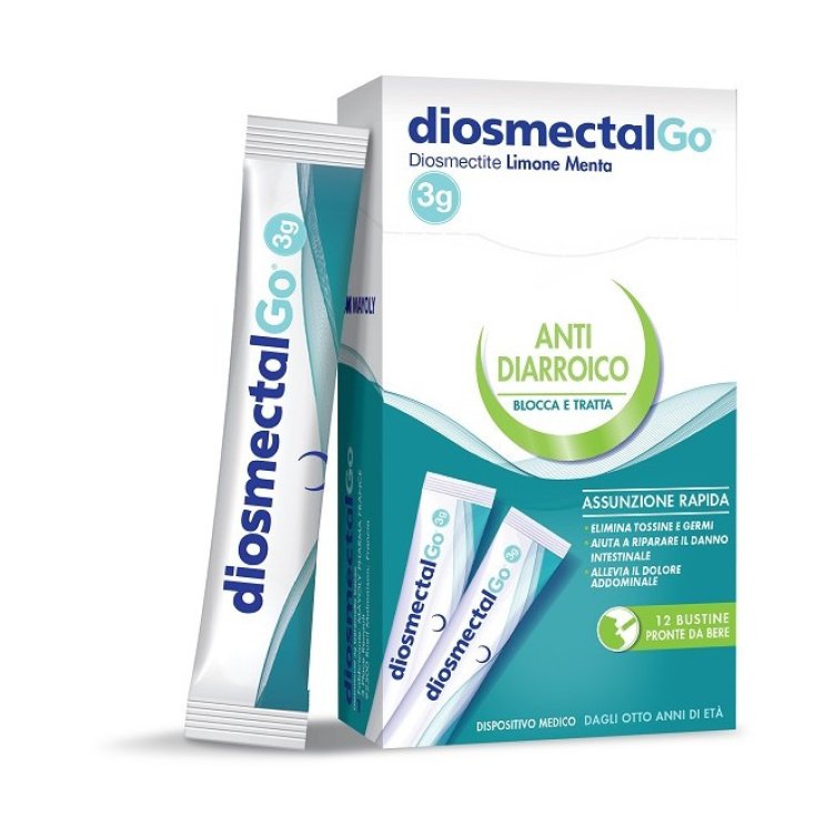 DiosmectalGo Montefarmaco Limone Menta 12 Bustine - Dispositivo Medico