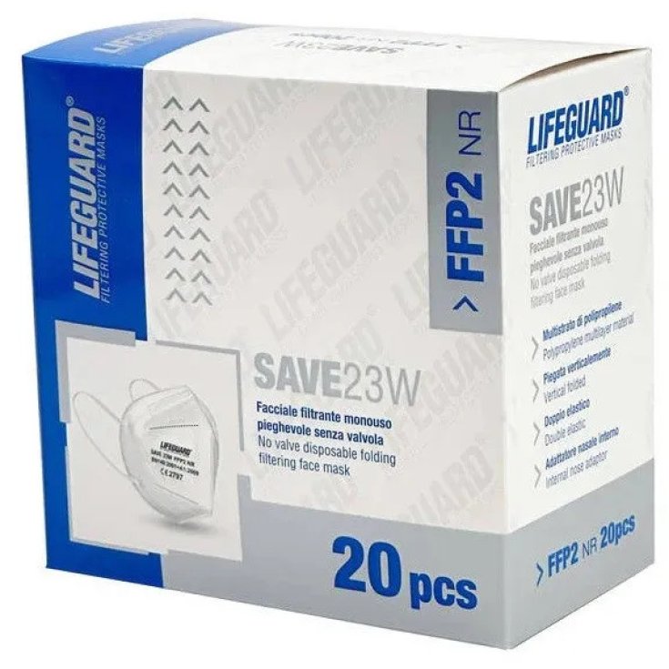 Rays Spa Lifeguard Save 23w FFP2 Mascherina Monouso 20 Pezzi