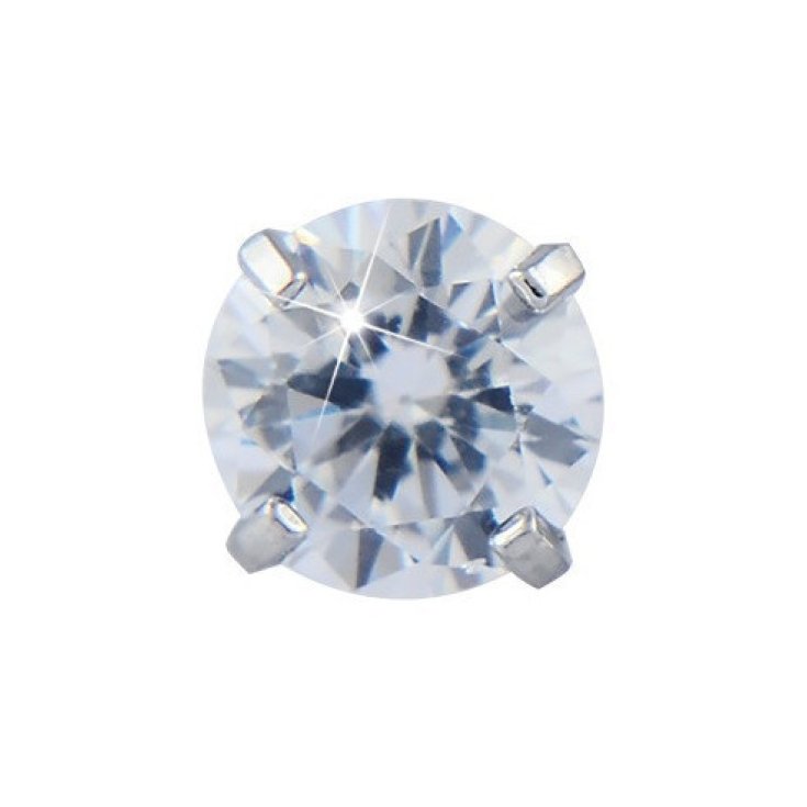 Mast Industria Italiana Orecchino Tiffany Cubico 4mm Cristallo