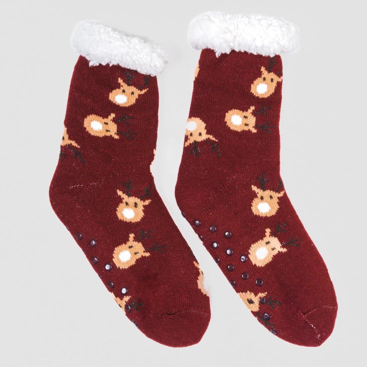 3R47 CALCETINES MUJER BURDEOS 40