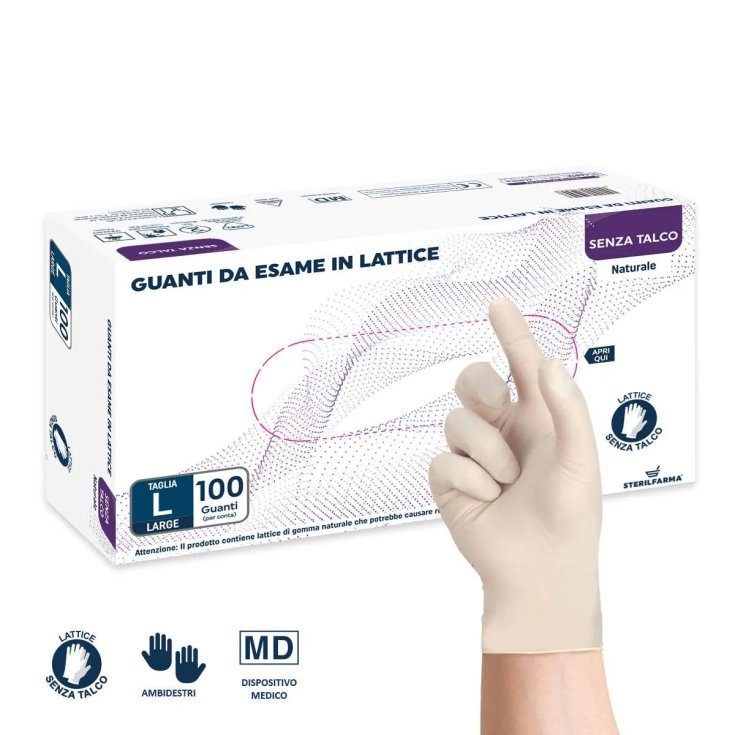 GUANTE LATEX SIN TALCO S 100UNDS