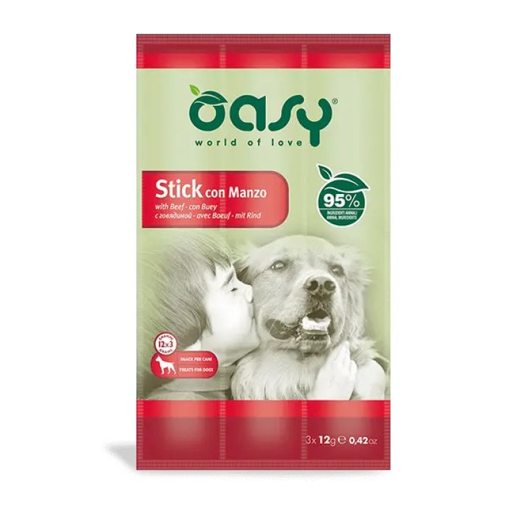 OASY SNACK PALO PARA PERRO MANZ3X12G