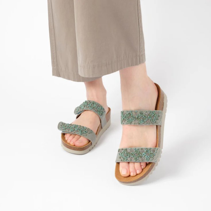 Scholl's Zafirah C+BW Denim/M 35 Sandali Light Blu