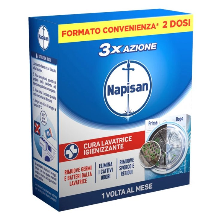 Napisan Cura Lavatrice Igienizzante, 2 Flaconi da 250 ml