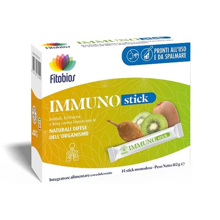Fitobios Immuno Stick Integratore per Difese Immunitarie, 14 Stick
