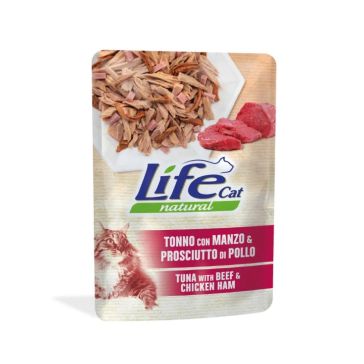 LIFECAT TONNO MANZO PR 70G