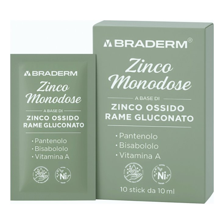 Zinco Monodose Braderm 10 Stick