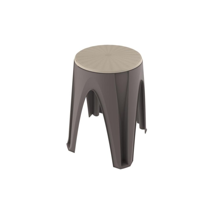 TABURETE REDONDO REDONDO TAUPE