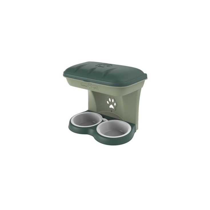 TAZÓN DE SOPORTE DE COMIDA VERDE
