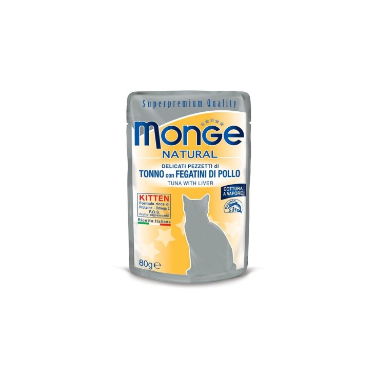 MONGE NATURAL ATUN/HIGADO HIGADO 80G