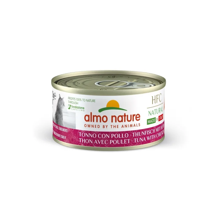 ALMO CAT NATURE ITALIA 70 GR ATÚN POLLO