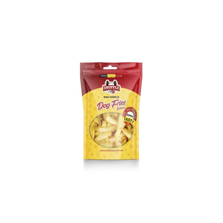 CHIPS PERRO SNACK SALMÓN 40G SNUFFLE
