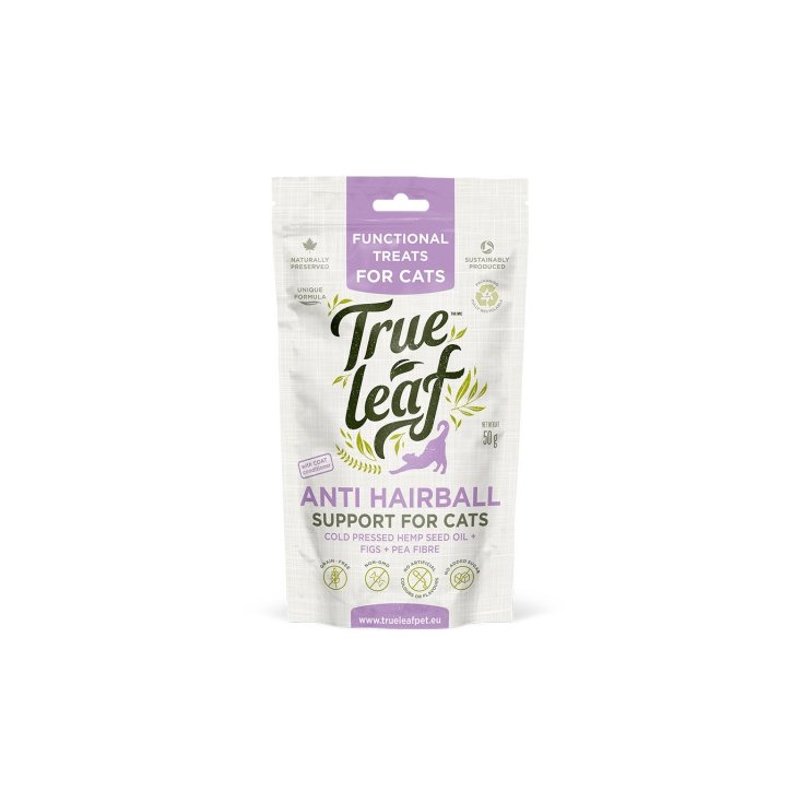 TRUE LEAF GATO ANTIBOLAS DE PELO 50G