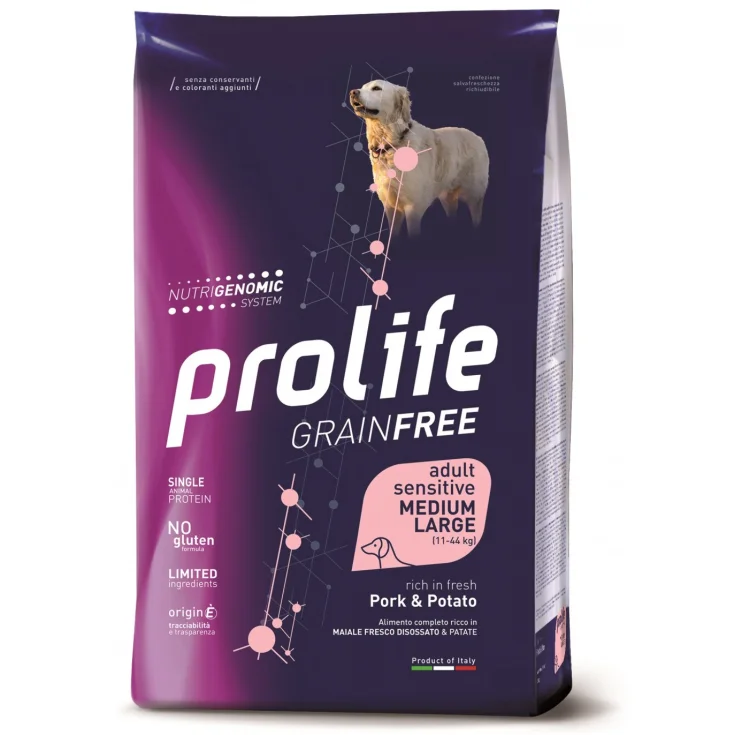 PROLIFE PERRO GF AD CERDO&POT10KG