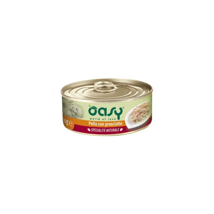 OASY POLLO HÚMEDO DE GATO CON JAMÓN