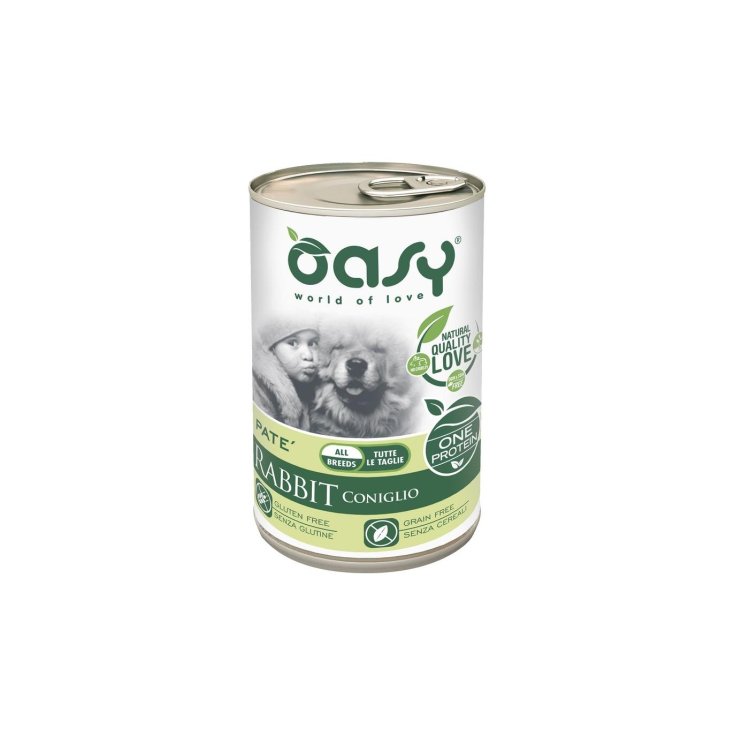 OASY WET DOG ONE CONEJO 400G