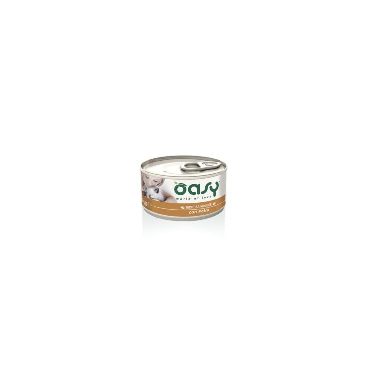 MOUSSE HÚMEDO DE GATO OASY CON POLLO85G