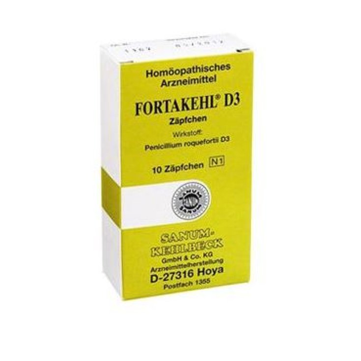 Sanum Fortakehl D3 Medicina Homeopática 10 Supositorios