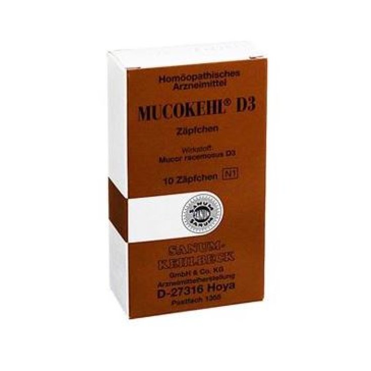 Sanum Mucokehl D3 Medicina Homeopática 10 Supositorios